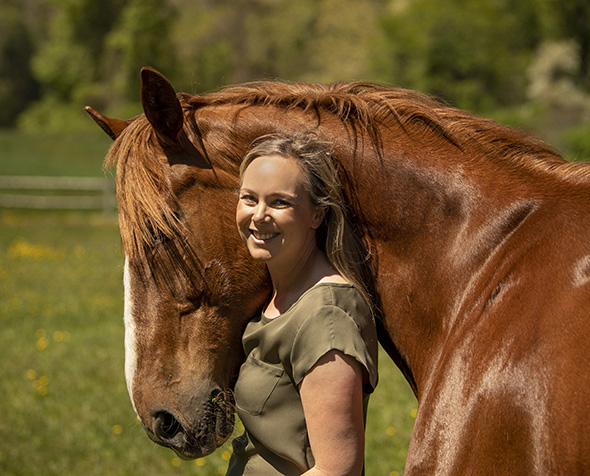 woman with horse