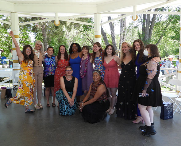 Four Corners graduates pose for a group photo