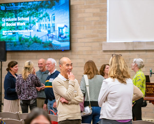 Faculty in Craig Hall during SOTS