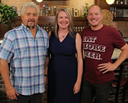 Guy Fieri and Carmen Sample