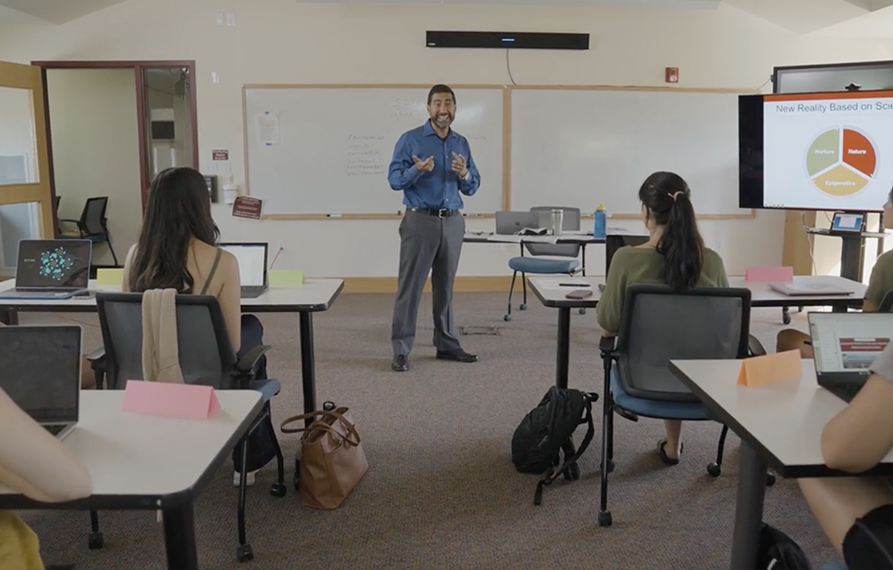 professor in front of a class