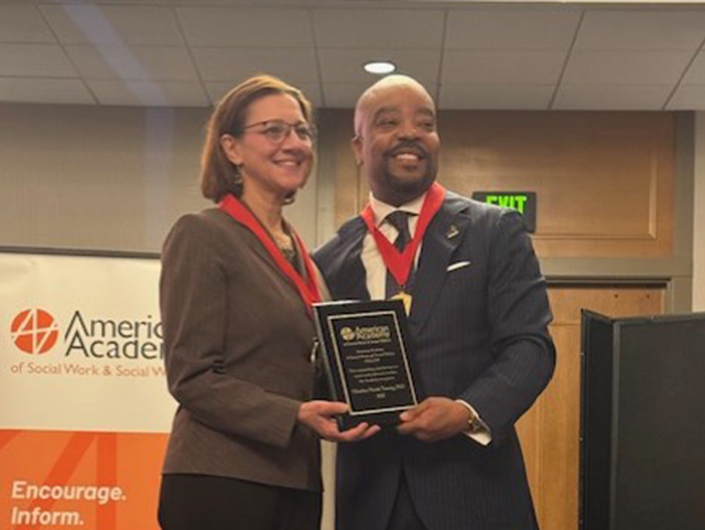 Professor&nbsp;Heather Taussig was inducted as a Fellow of the&nbsp;American Academy of Social Work and Social Welfare