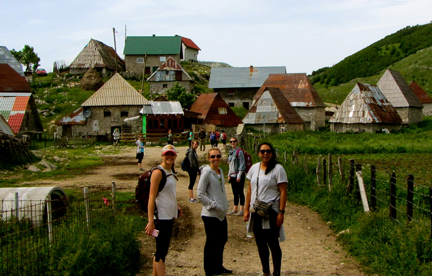 group of students in Bosnia