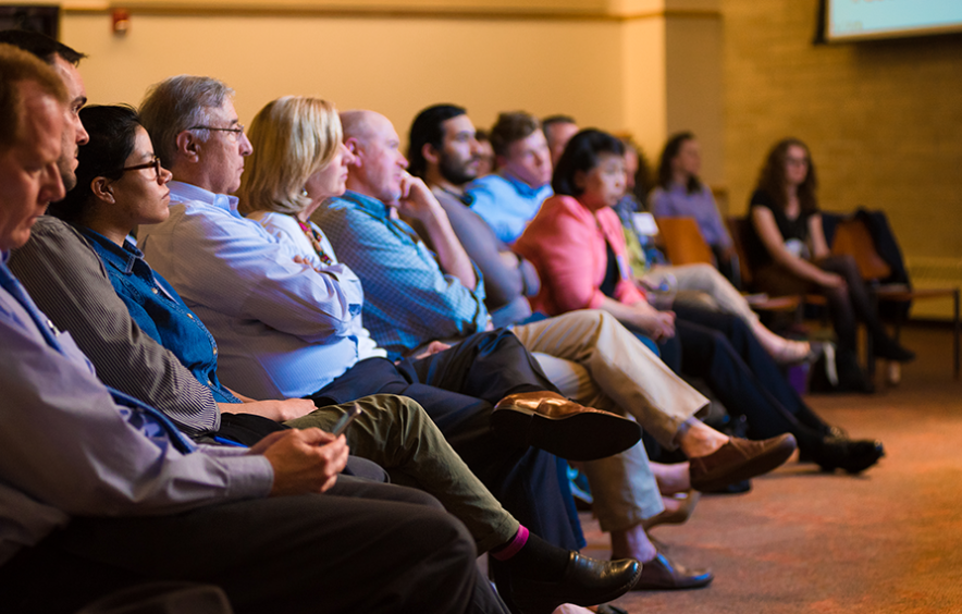 audience at Rules for Radicals event