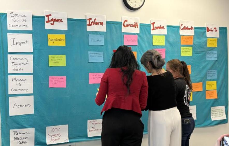 group of people working on community engagement strategies