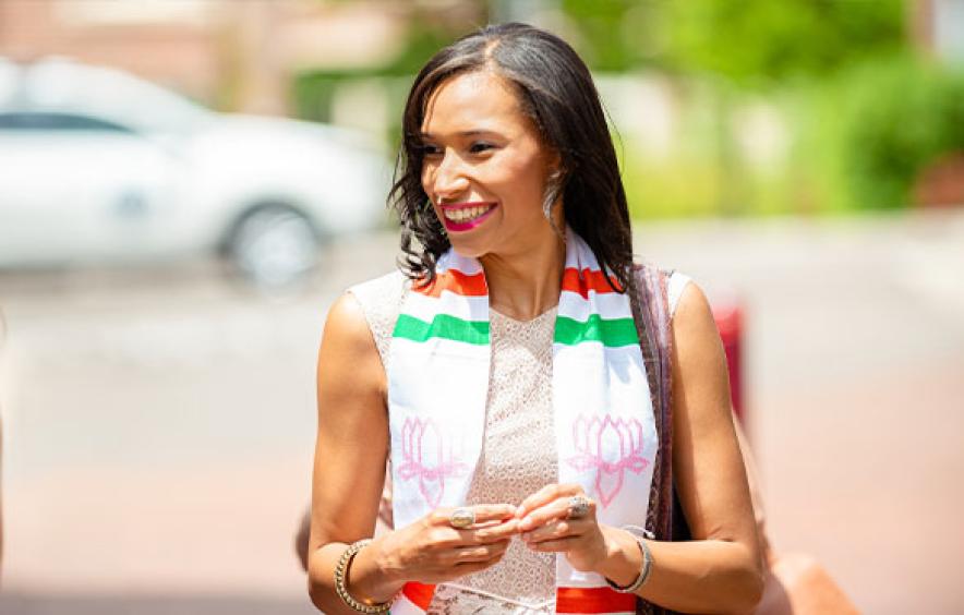 black female MSW graduate