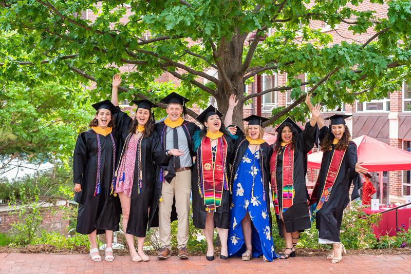 Graduates in regalia
