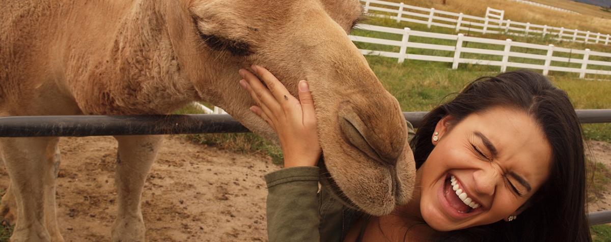 IHAC Student with Camel