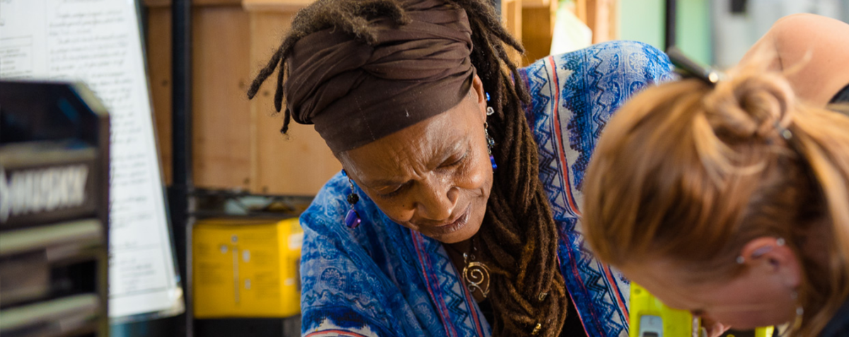 elder woman at Earthlinks