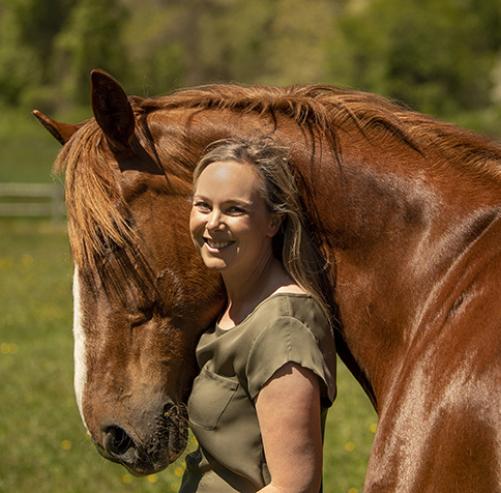 woman with horse
