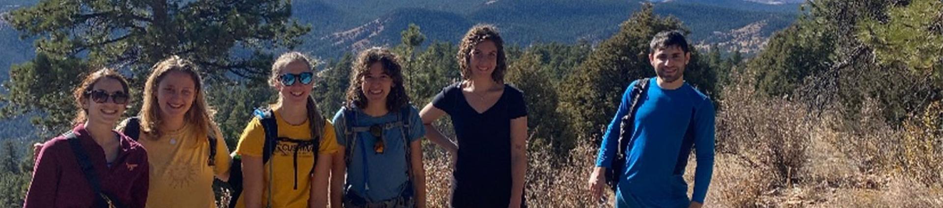 Students hiking
