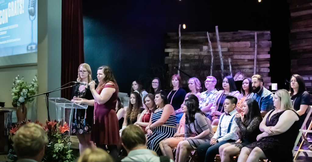 Group of students at recognition ceremony